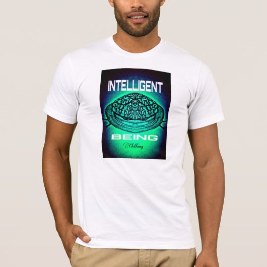 Intelligent being Clothing T-Shirt (Turq) (Voorkant)