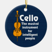 Intelligent Cello Keramisch Ornament (Voorkant)