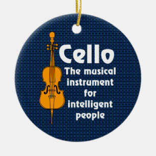 Intelligent Cello Keramisch Ornament