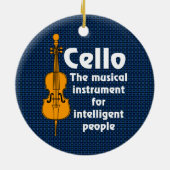 Intelligent Cello Keramisch Ornament (Achterkant)
