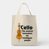 Intelligent Cello Tote Bag (Achterkant)