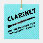 Intelligent Clarinet Keramisch Ornament (Achterkant)