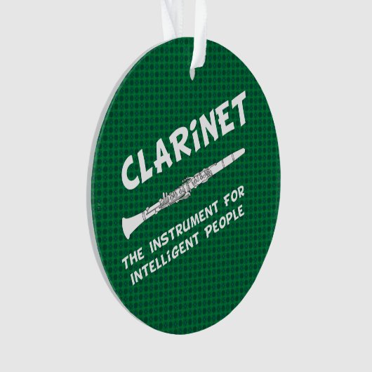 Intelligent Clarinet Ornament (voorkant)