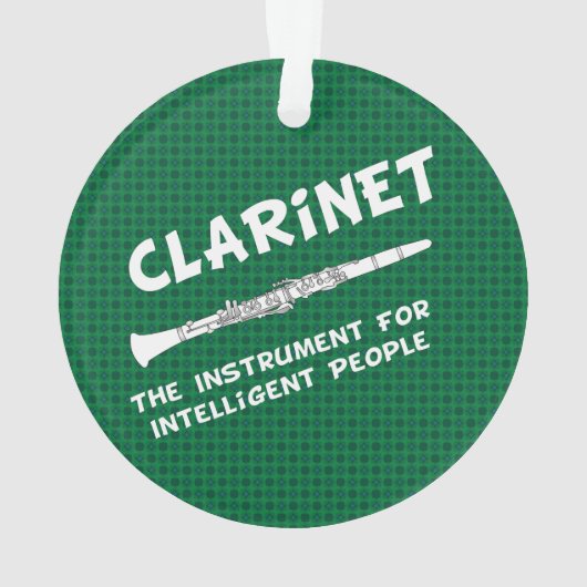Intelligent Clarinet Ornament (achterkant)