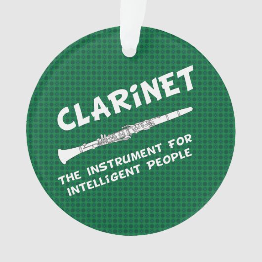 Intelligent Clarinet Ornament (voorkant)