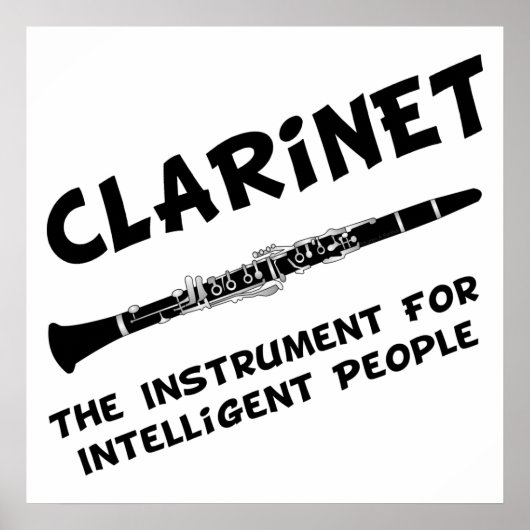 Intelligent Clarinet Poster (Voorkant)