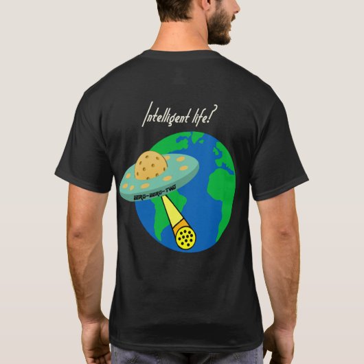 Intelligent leven? t-shirt (Achterkant)