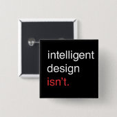 intelligent ontwerp vierkante button 5,1 cm (Voorkant /achterkant)
