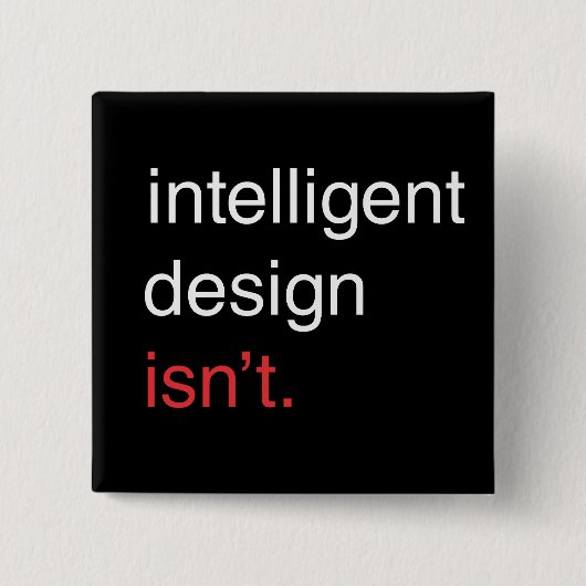 intelligent ontwerp vierkante button 5,1 cm (Voorkant)