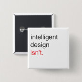 intelligent ontwerp vierkante button 5,1 cm (Voorkant /achterkant)