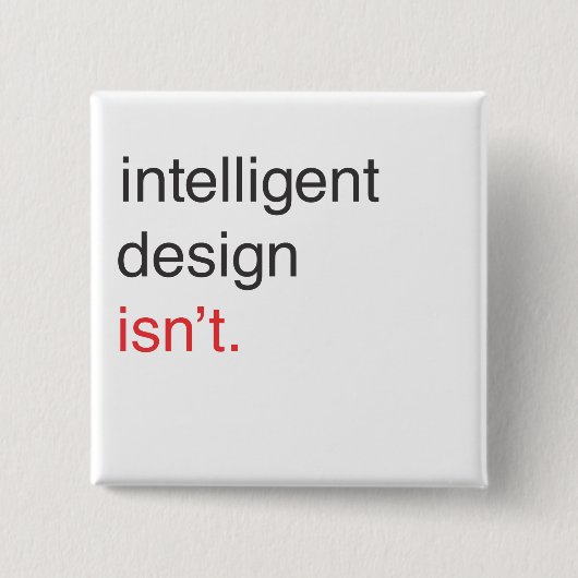 intelligent ontwerp vierkante button 5,1 cm (Voorkant)