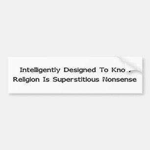 Intelligent ontworpen bumpersticker