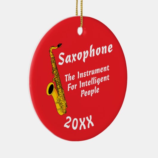 Intelligent Saxophone Keramisch Ornament (Rechts)