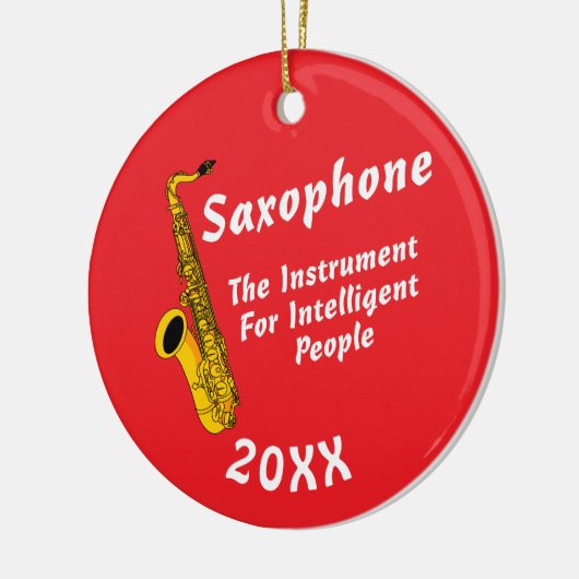 Intelligent Saxophone Keramisch Ornament (Links)