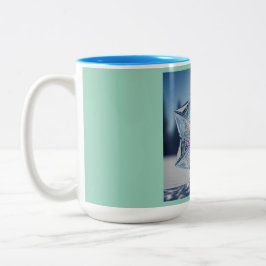 Intelligent Snowflake Mug Tweekleurige Koffiemok