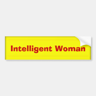 Intelligente Bumpersticker voor vrouwen