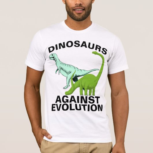 INTELLIGENTE DESIGN DINOSAUR T-Shirts (Voorkant)