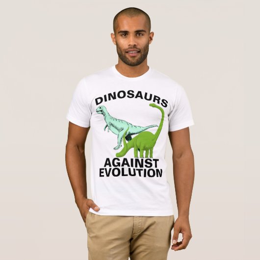 INTELLIGENTE DESIGN DINOSAUR T-Shirts (Voorkant volledig)