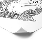 Intelligente Drempelwaardehaai Poster (Hoek)