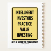 Intelligente investeerders gebruiken waarde bij in planner (Achterkant)