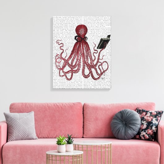 Intelligente Octopus Canvas Afdruk (Insitu (Woonkamer))