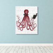 Intelligente Octopus Canvas Afdruk (Insitu (Houten vloer))