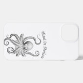 Intelligente Octopus Sketch Telefoonhoes iPhone Hoesje (Achterkant horizontaal)