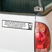 Intelligente Patriotisme Christianity (Lincoln) Bumpersticker (Op Truck)