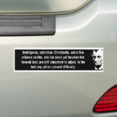 Intelligente Patriotisme Christianity (Lincoln) Bumpersticker (Op auto)