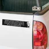 Intelligente Patriotisme Christianity (Lincoln) Bumpersticker (Op Truck)