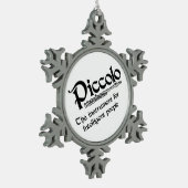 Intelligente Piccolo Tin Sneeuwvlok Ornament (Links)