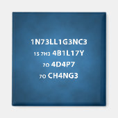 Intelligente Quote Square Magnet (Voorkant)