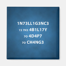 Intelligente Quote Square Magnet