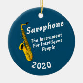Intelligente saxofone keramisch ornament (Voorkant)