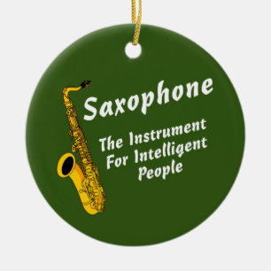 Intelligente saxofone keramisch ornament