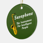 Intelligente saxofone keramisch ornament (Links)
