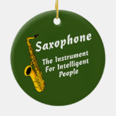 Intelligente saxofone keramisch ornament (Achterkant)