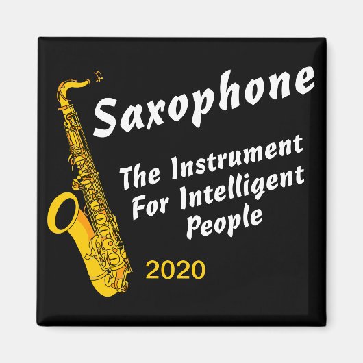 Intelligente saxofone magneet (Voorkant)