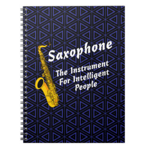 Intelligente saxofone notitieboek