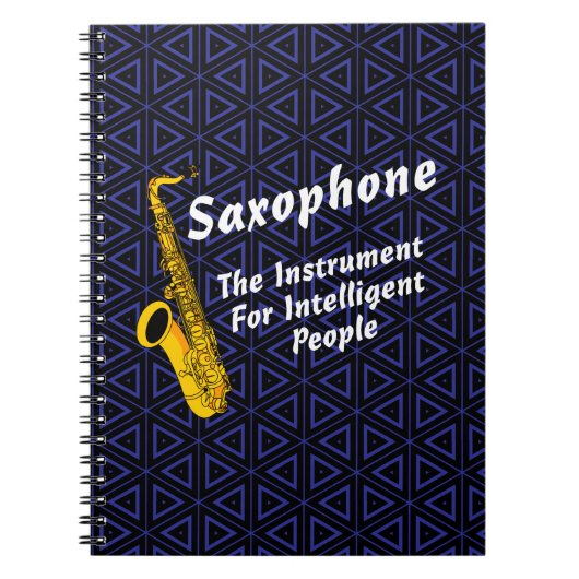 Intelligente saxofone notitieboek (Voorkant)