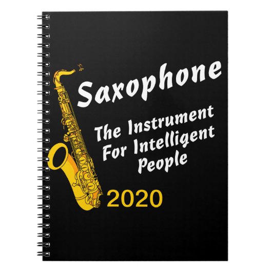 Intelligente saxofone notitieboek (Voorkant)