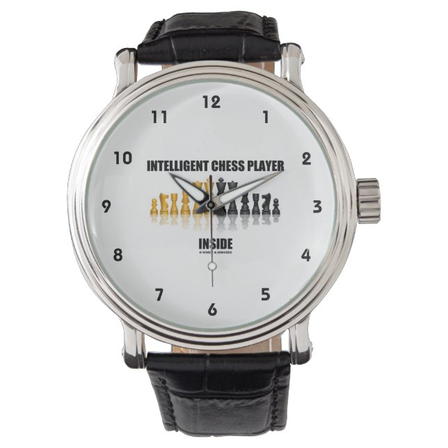 Intelligente schaker binnen (reflecterend schaak) horloge (Voorkant)