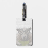 Intelligente schapen bagagelabel (Achterkant verticaal)