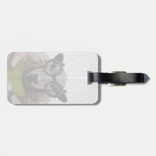 Intelligente schapen bagagelabel (Achterkant horizontaal)