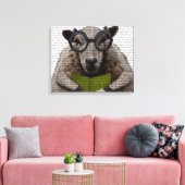 Intelligente schapen canvas afdruk (Insitu (Woonkamer))