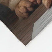 Intelligente Shar Pei hond met boekontwerp Fleece Deken (Hoek)