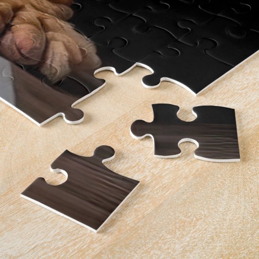 Intelligente Shar Pei hond met boekontwerp Legpuzzel (Zijkant)
