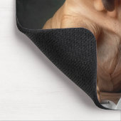 Intelligente Shar Pei hond met boekontwerp Muismat (Hoek)