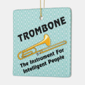 Intelligente trombone keramisch ornament (Links)