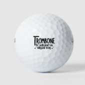 Intelligente trombone ruwe tekst golfballen (Voorkant)